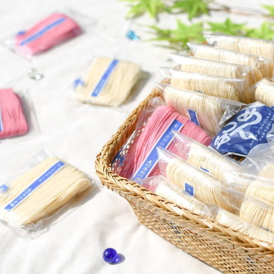 Tenobe Somen (Hand-Stretched Somen Noodles) variety pack with Soup in the Gift Basket.